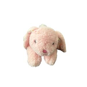 Dan Dee Pink Bunny Rabbit Plush Stuffed Animal Polka Dot Ears Feet 13" Easter